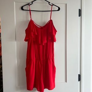 NWT Bisou Bisou Red Romper